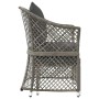 Gartenmöbel-Set 2-teilig mit grauen synthetischen Rattankissen von vidaXL, Gartensets - Ref: Foro24-319688, Preis: 126,31 €, ...