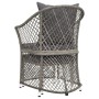 Gartenmöbel-Set 2-teilig mit grauen synthetischen Rattankissen von vidaXL, Gartensets - Ref: Foro24-319688, Preis: 126,31 €, ...