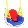 Children's swing 3 in 1 polypropylene 29x40x39.5 cm by vidaXL, Swings and seesaws - Ref: Foro24-94209, Price: 68,89 €, Discou...