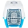 White blue polypropylene pet carrier 55x36x36 cm by vidaXL, Pet carriers and boxes - Ref: Foro24-172217, Price: 45,60 €, Disc...