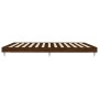 Estructura de cama madera de ingeniería marrón roble 120x200 cm de vidaXL, Camas y somieres - Ref: Foro24-832260, Precio: 95,...
