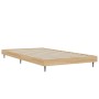 Bettgestell aus Sonoma-Eiche-Holzwerkstoff, 100 x 200 cm von vidaXL, Betten und Lattenroste - Ref: Foro24-832264, Preis: 68,4...