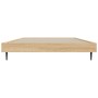 Bettgestell aus Sonoma-Eiche-Holzwerkstoff, 100 x 200 cm von vidaXL, Betten und Lattenroste - Ref: Foro24-832264, Preis: 68,4...
