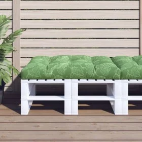 Cushion for pallets fabric leaf print 120x80x12 cm by vidaXL, Cushions for chairs and sofas - Ref: Foro24-360532, Price: 52,8...