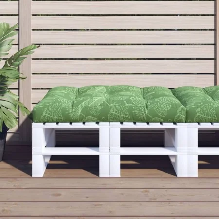Cushion for pallets fabric leaf print 120x80x12 cm by vidaXL, Cushions for chairs and sofas - Ref: Foro24-360532, Price: 52,8...
