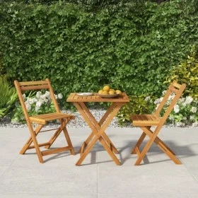 Klappbares Café-Möbel 3 Stück massives Akazienholz von vidaXL, Gartensets - Ref: Foro24-319703, Preis: 121,02 €, Rabatt: %