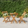 Klappbares Café-Möbel 3 Stück massives Akazienholz von vidaXL, Gartensets - Ref: Foro24-319703, Preis: 111,34 €, Rabatt: %