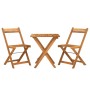 Klappbares Café-Möbel 3 Stück massives Akazienholz von vidaXL, Gartensets - Ref: Foro24-319703, Preis: 111,34 €, Rabatt: %