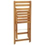 Klappbares Café-Möbel 3 Stück massives Akazienholz von vidaXL, Gartensets - Ref: Foro24-319703, Preis: 111,34 €, Rabatt: %