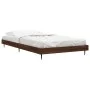 Bettgestell aus eichenbraunem Holzwerkstoff, 100 x 200 cm von vidaXL, Betten und Lattenroste - Ref: Foro24-832268, Preis: 72,...