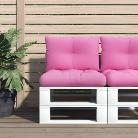 Pallet cushions 2 units pink Oxford fabric by vidaXL, Cushions for chairs and sofas - Ref: Foro24-360854, Price: 31,85 €, Dis...