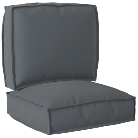 Juego de cojines de paleta 2 pcs Antracita 50 x 50 x 12 cm