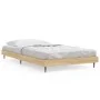 Sonoma oak engineered wood bed frame 90x200 cm by vidaXL, Beds and slatted bases - Ref: Foro24-832272, Price: 68,89 €, Discou...