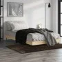 Sonoma oak engineered wood bed frame 90x200 cm by vidaXL, Beds and slatted bases - Ref: Foro24-832272, Price: 68,89 €, Discou...