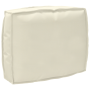 Juego de cojines de paleta 2 pcs Crema 50 x 50 x 12 cm