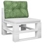 Kissen für Paletten, Stoff, Blattdruck, 50 x 40 x 12 cm von vidaXL, Kissen für Stühle und Sofas - Ref: Foro24-360554, Preis: ...