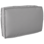 Juego de cojines de paleta 2 pcs Gris 60 x 60 x 12 cm