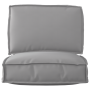 Juego de cojines de paleta 2 pcs Gris 60 x 60 x 12 cm