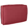 Juego de cojines de paleta 2 pcs Rojo vino tinto
