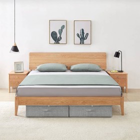 Cajas de almacenaje 2 unidades tela gris 70x40x18 cm Cajas de almacenaje 2 unidades tela gris 70x40x18 cm