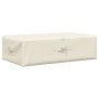 Caja de almacenaje tela color crema 70x40x18 cm