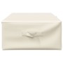 Caja de almacenaje tela color crema 70x40x18 cm