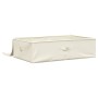 Caja de almacenaje tela color crema 70x40x18 cm