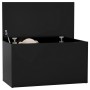 Black plywood storage trunk 84x42x46 cm by vidaXL, Toy chests - Ref: Foro24-803057, Price: 68,15 €, Discount: %