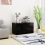 Black plywood storage trunk 84x42x46 cm by vidaXL, Toy chests - Ref: Foro24-803057, Price: 68,15 €, Discount: %