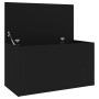 Black plywood storage trunk 84x42x46 cm by vidaXL, Toy chests - Ref: Foro24-803057, Price: 68,15 €, Discount: %