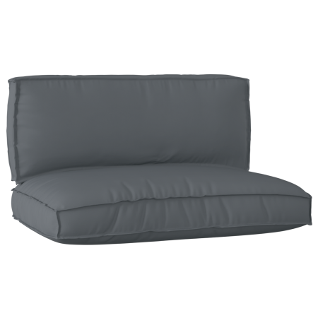 Juego de cojines de paleta 2 pcs Antracita 120 x 80 x 12 cm