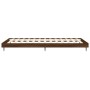Estructura de cama madera de ingeniería roble marrón 90x200 cm de vidaXL, Camas y somieres - Ref: Foro24-832276, Precio: 75,4...