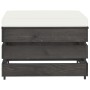 Sectional ottoman with gray impregnated wood cushion by vidaXL, Modular outdoor sofas - Ref: Foro24-3068134, Price: 64,95 €, ...