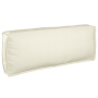 Juego de cojines de paleta 2 pcs Crema 120 x 80 x 12 cm