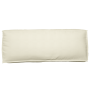 Juego de cojines de paleta 2 pcs Crema 120 x 80 x 12 cm