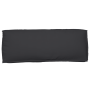 Juego de cojines de paleta 2 pcs Negro 120 x 80 x 12 cm