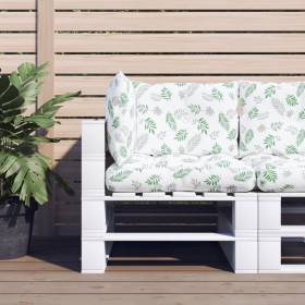 Cushions for pallets 3 units Oxford fabric leaf print by vidaXL, Cushions for chairs and sofas - Ref: Foro24-360874, Price: 4...