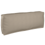 Juego de cojines de paleta 2 pcs Taupé 120 x 80 x 12 cm