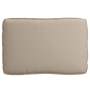 Juego de cojines de paleta 2 pcs Taupé 120 x 80 x 12 cm