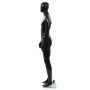 Maniquí de hombre completo base vidrio negro brillante 185 cm