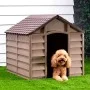 Dog kennel made of brown polypropylene, measuring 86x84x82 cm. by vidaXL, Dog kennels - Ref: Foro24-94214, Price: 162,15 €, D...