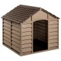 Dog kennel made of brown polypropylene, measuring 86x84x82 cm. by vidaXL, Dog kennels - Ref: Foro24-94214, Price: 162,15 €, D...