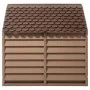 Dog kennel made of brown polypropylene, measuring 86x84x82 cm. by vidaXL, Dog kennels - Ref: Foro24-94214, Price: 162,15 €, D...