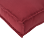 Juego de cojines de paleta 2 pcs Rojo vino tinto