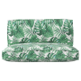 Juego de cojines de paleta Floral 2 pcs Estampado de hojas