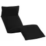 Tumbona plegable de tela Oxford negra de vidaXL, Tumbonas - Ref: Foro24-316043, Precio: 117,59 €, Descuento: %