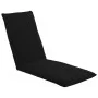 Tumbona plegable de tela Oxford negra de vidaXL, Tumbonas - Ref: Foro24-316043, Precio: 117,59 €, Descuento: %