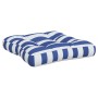 Cojines para palés 3 piezas tela Oxford azul y blanco a rayas by vidaXL, Cushions for chairs and sofas - Ref: Foro24-360871, ...