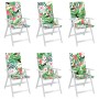 Cushions for chairs with high backrest 6 pcs multicolored fabric by vidaXL, Cushions for chairs and sofas - Ref: Foro24-36126...