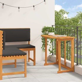 Conjunto de Bancos de Jardín 2 pcs Marrón